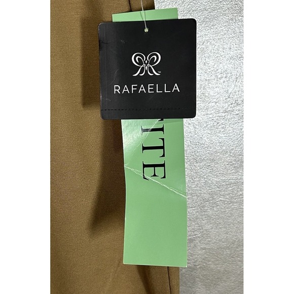 Rafaella Comfort Pants Womens Size 16 Petite High Rise Stretch Pockets NWT Brown - Picture 4 of 13